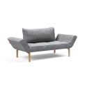 Divano letto singolo Zeal - Bow Legs - 565 Twist Granite