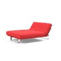 Divano letto Minimum matrimoniale reclinabile materasso classico 140 x 200 cm - 511 Elegance Red