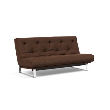 Divano letto Minimum materasso a molle sfoderabile - 358 Taura Chocco 2