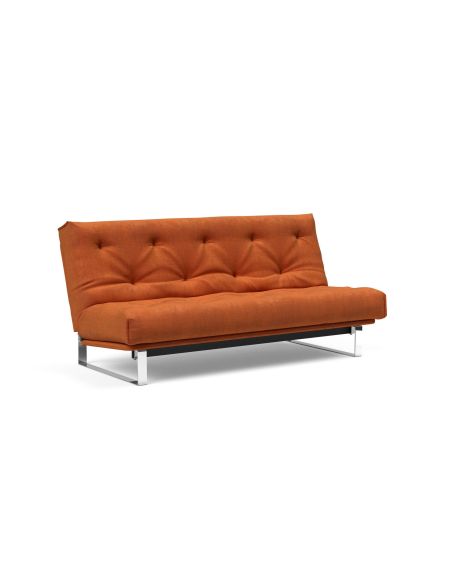 Divano letto Minimum materasso a molle sfoderabile - 412 Esina Rust Orange
