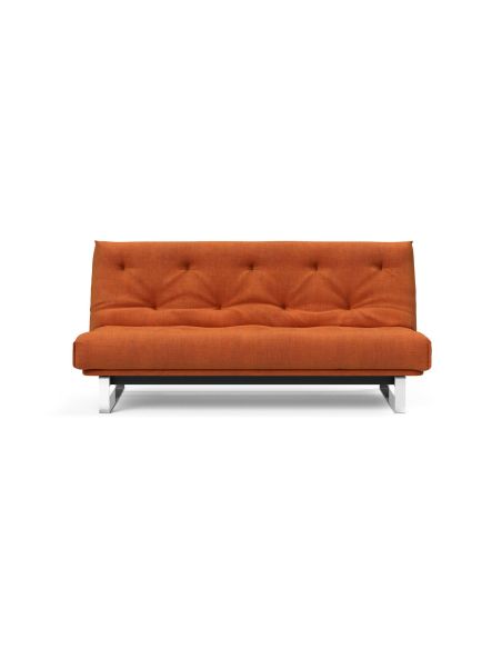Divano letto Minimum materasso a molle sfoderabile - 412 Esina Rust Orange