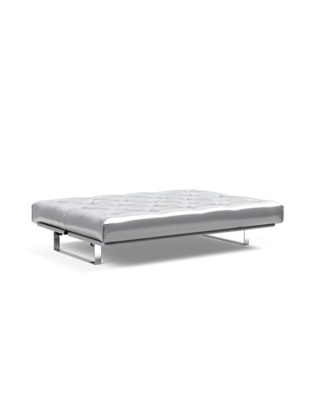 Divano letto Minimum materasso a molle sfoderabile - 688 Silvershine