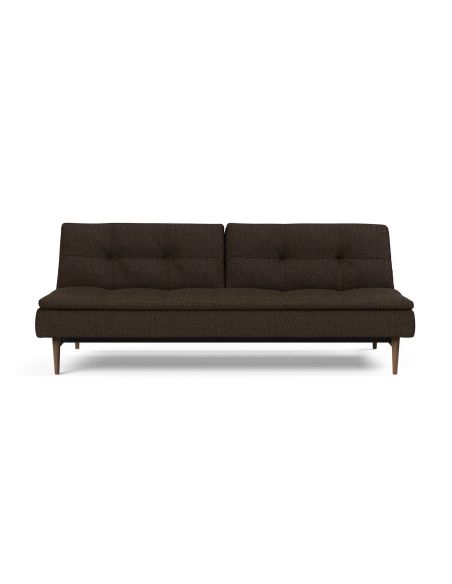 Divano letto una piazza e mezza design scandinavo 210 cm Dublexo - 358 Taura Chocco