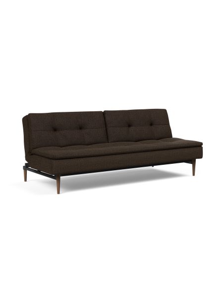 Divano letto una piazza e mezza design scandinavo 210 cm Dublexo - 358 Taura Chocco