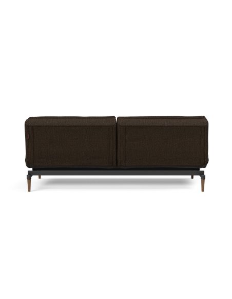 Divano letto una piazza e mezza design scandinavo 210 cm Dublexo - 358 Taura Chocco