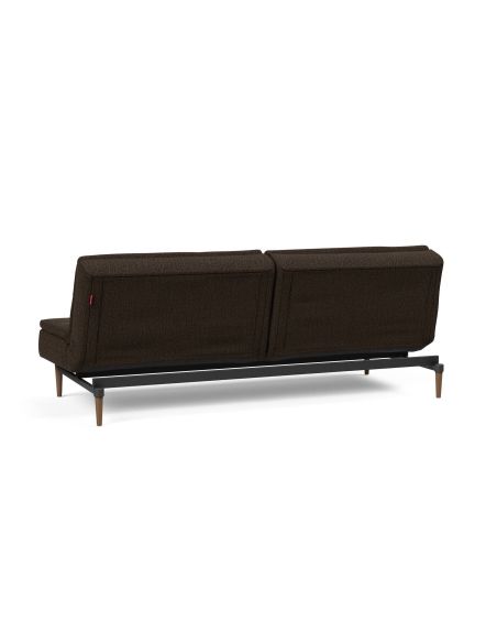 Divano letto una piazza e mezza design scandinavo 210 cm Dublexo - 358 Taura Chocco