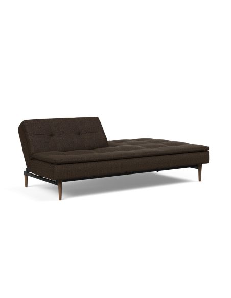 Divano letto una piazza e mezza design scandinavo 210 cm Dublexo - 358 Taura Chocco