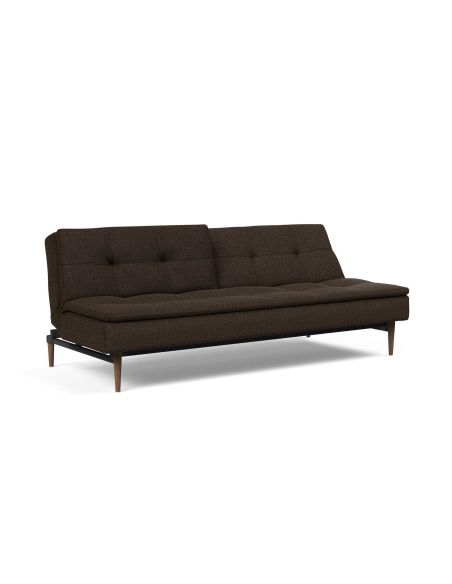 Divano letto una piazza e mezza design scandinavo 210 cm Dublexo - 358 Taura Chocco