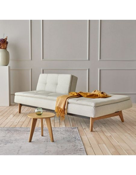 Divano letto una piazza e mezza design scandinavo 210 cm Dublexo - 527 Mixed Dance Natural