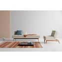 Divano letto una piazza e mezza design scandinavo 210 cm Dublexo - 527 Mixed Dance Natural