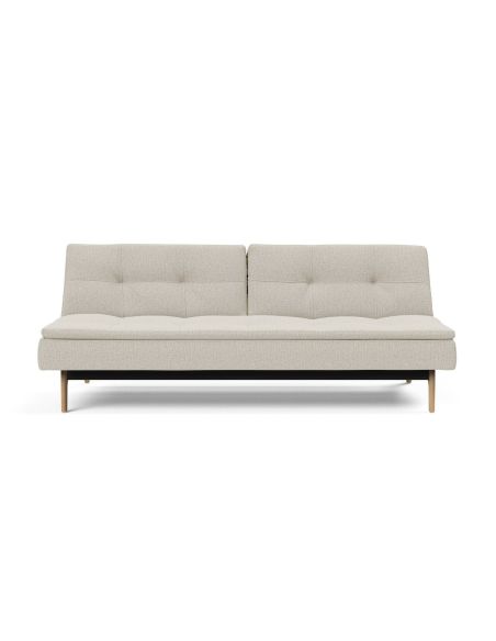 Divano letto una piazza e mezza design scandinavo 210 cm Dublexo - 527 Mixed Dance Natural