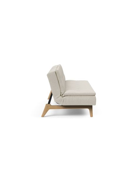 Divano letto una piazza e mezza design scandinavo 210 cm Dublexo - 527 Mixed Dance Natural