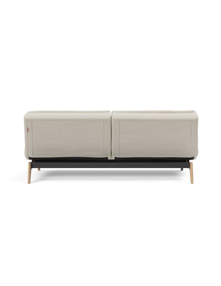 Divano letto una piazza e mezza design scandinavo 210 cm Dublexo - 527 Mixed Dance Natural