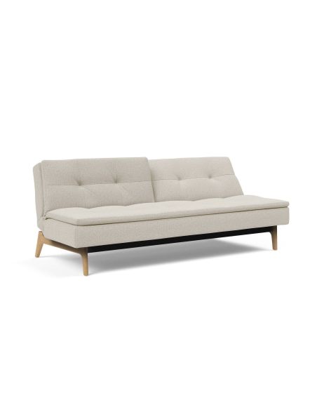 Divano letto una piazza e mezza design scandinavo 210 cm Dublexo - 527 Mixed Dance Natural