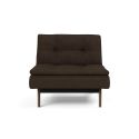 Poltrona moderna in tessuto trasformabile per camera o salotto Dublexo - 358 Taura Chocco