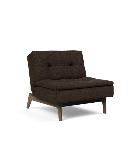 Poltrona moderna in tessuto trasformabile per camera o salotto Dublexo - 358 Taura Chocco Poltrona moderna in tessuto trasformabile per camera o salotto Dublexo - 358 Taura Chocco