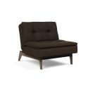 Poltrona moderna in tessuto trasformabile per camera o salotto Dublexo - 358 Taura Chocco