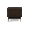 Poltrona moderna in tessuto trasformabile per camera o salotto Dublexo - 358 Taura Chocco