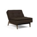 Poltrona moderna in tessuto trasformabile per camera o salotto Dublexo - 358 Taura Chocco