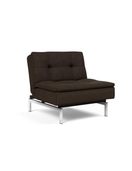 Poltrona moderna in tessuto trasformabile per camera o salotto Dublexo - 358 Taura Chocco Poltrona moderna in tessuto trasformabile per camera o salotto Dublexo - 358 Taura Chocco