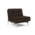Poltrona moderna in tessuto trasformabile per camera o salotto Dublexo - 358 Taura Chocco