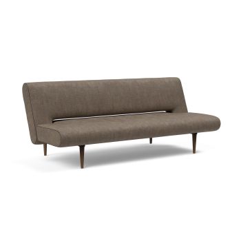 Divano letto design moderno in tessuto materasso a molle 200 cm Unfurl - 536 Bouclé Ochre 2