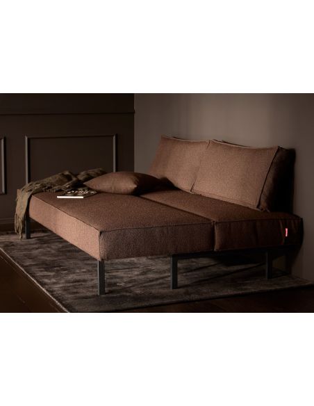 Divano letto uso quotidiano materasso a molle Sly - 359 Taura Cappuccino