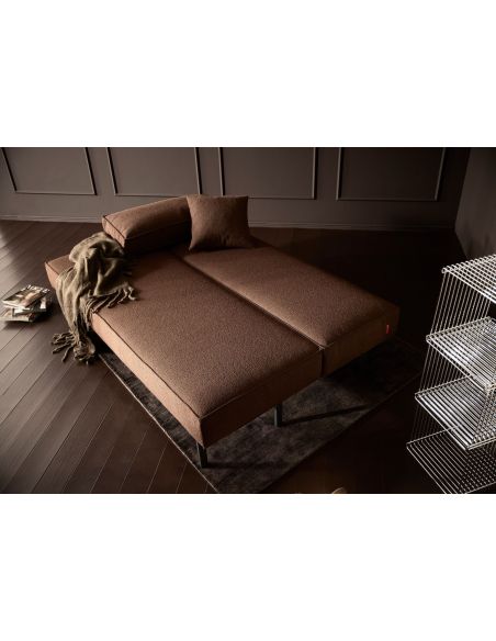 Divano letto uso quotidiano materasso a molle Sly - 359 Taura Cappuccino