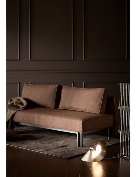 Divano letto uso quotidiano materasso a molle Sly - 359 Taura Cappuccino