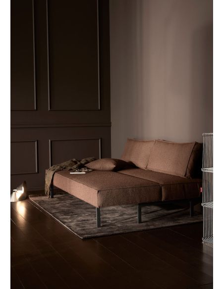 Divano letto uso quotidiano materasso a molle Sly - 359 Taura Cappuccino