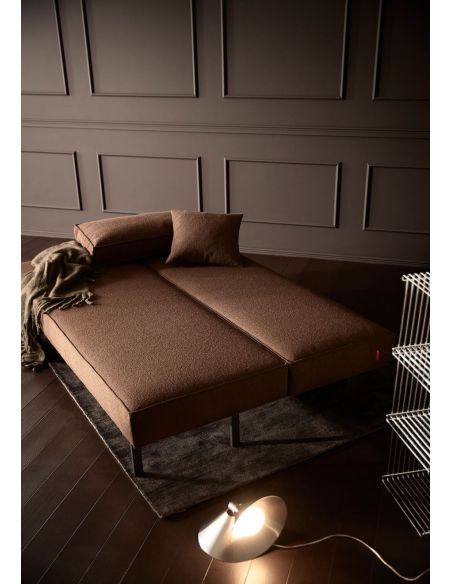 Divano letto uso quotidiano materasso a molle Sly - 359 Taura Cappuccino
