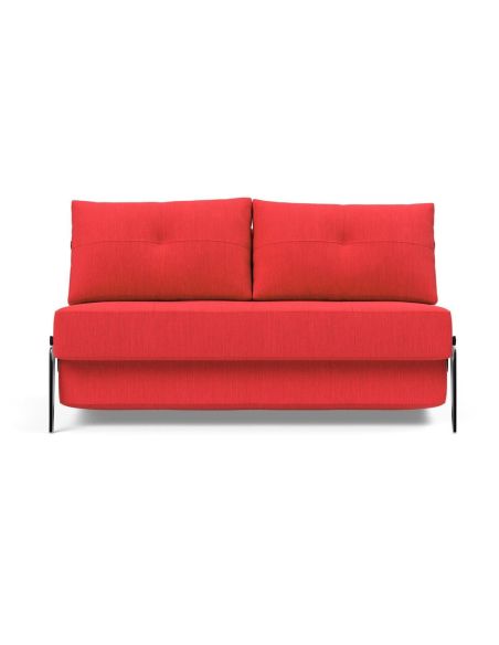 Divano letto matrimoniale trasformabile 140 cm Cubed - 511 Elegance Red