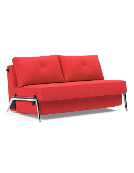 Divano letto matrimoniale trasformabile 140 cm Cubed - 511 Elegance Red