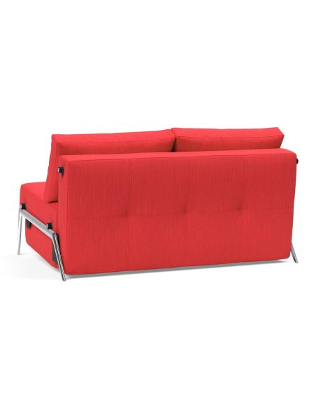 Divano letto matrimoniale trasformabile 140 cm Cubed - 511 Elegance Red