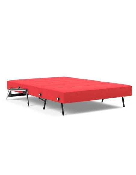 Divano letto matrimoniale trasformabile 140 cm Cubed - 511 Elegance Red