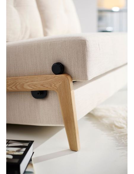 Divano letto matrimoniale trasformabile Cubed - 612 Linen Sand Grey