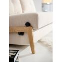 Divano letto matrimoniale trasformabile Cubed - 612 Linen Sand Grey