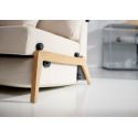 Divano letto matrimoniale trasformabile Cubed - 612 Linen Sand Grey
