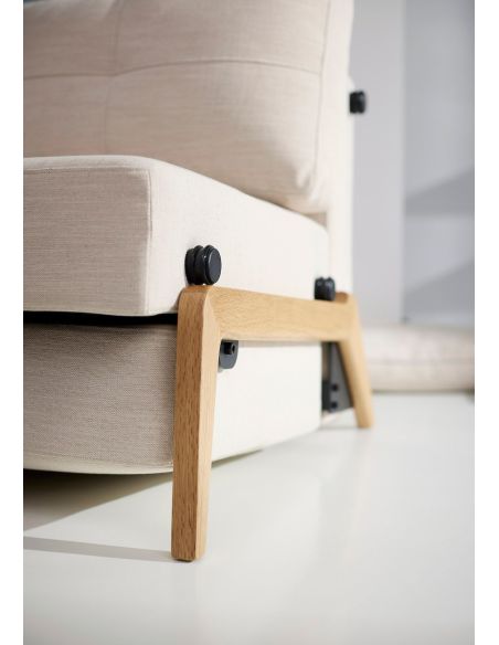 Divano letto matrimoniale trasformabile Cubed - 612 Linen Sand Grey