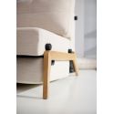 Divano letto matrimoniale trasformabile Cubed - 612 Linen Sand Grey