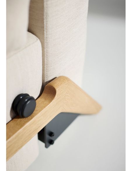 Divano letto matrimoniale trasformabile Cubed - 612 Linen Sand Grey