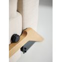 Divano letto matrimoniale trasformabile Cubed - 612 Linen Sand Grey