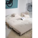 Divano letto matrimoniale trasformabile Cubed - 612 Linen Sand Grey