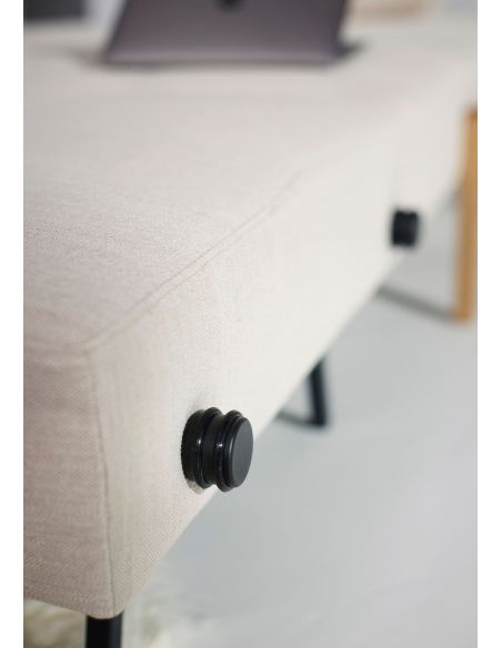 Divano letto matrimoniale trasformabile Cubed - 612 Linen Sand Grey