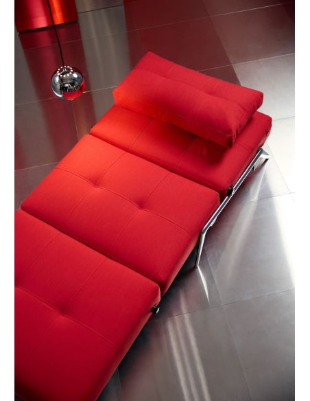 Poltrona letto trasformabile letto singolo design moderno Cubed - 511 Elegance Red