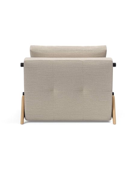 Poltrona letto trasformabile letto singolo design moderno Cubed - 612 Blida Sand Grey