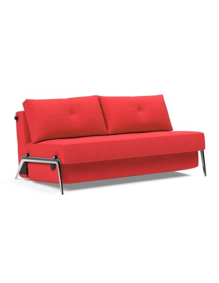 Divano letto matrimoniale convertibile salvaspazio 160 cm Cubed 160 - 511 Elegance Red