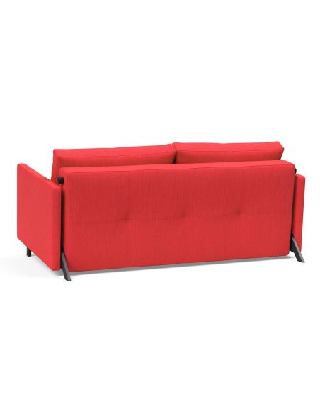 Divano letto con braccioli Cubed Arm 160 - 511 Elegance Red