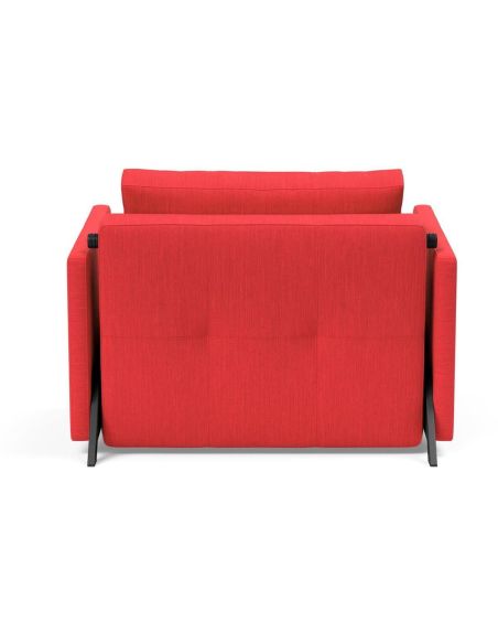 Poltrona letto con braccioli Cubed Arm 90 - 511 Elegance Red