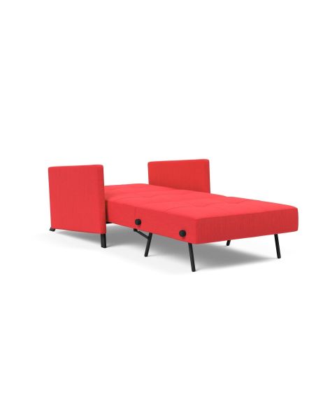 Poltrona letto con braccioli Cubed Arm 90 - 511 Elegance Red